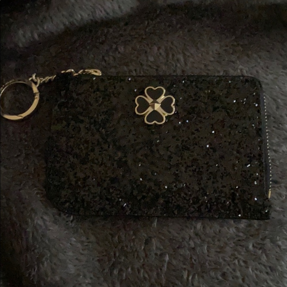 Brand new Kate spade black keychain wallet